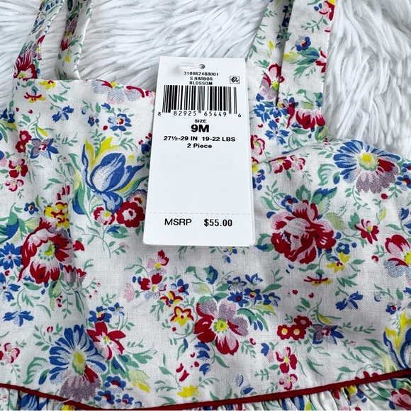 Ralph Lauren NWT sleeveless Floral Dress and Bloomers Set - Picture 4 of 12